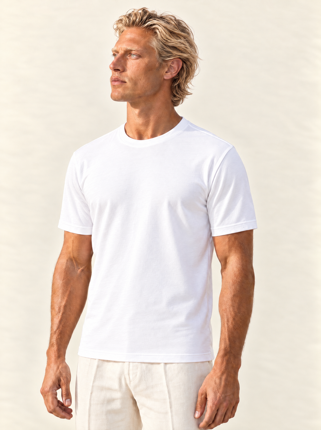 the white tee